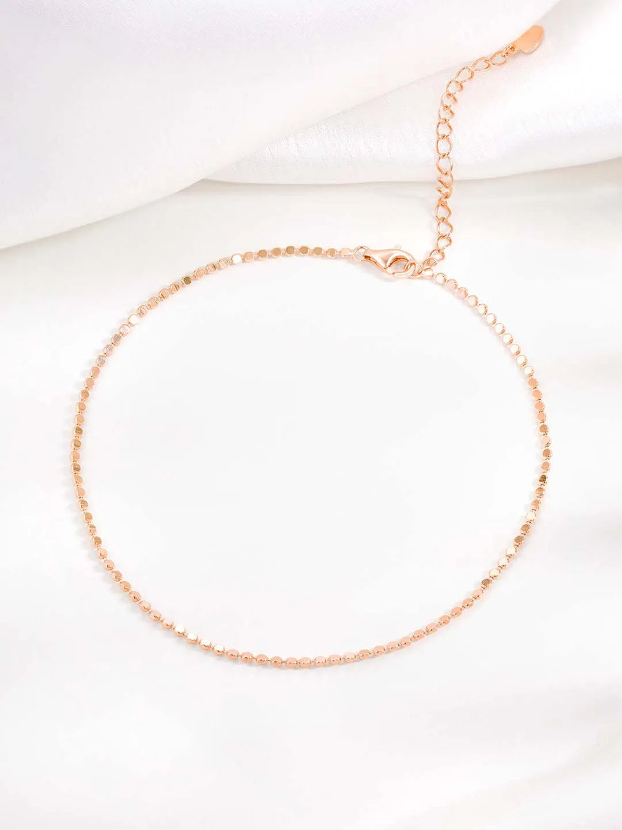 Blush Beauty Anklet by Peora | Soft Elegance for Every Step
