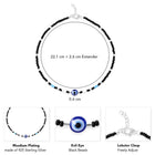 Evil Eye Guardian Anklet | Protective & Stylish by Peora

