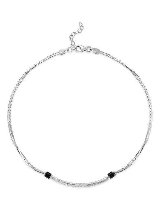 Sparkle Anklet | Dazzling Foot Jewellery by Peora

