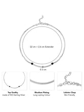 Sparkle Anklet | Dazzling Foot Jewellery by Peora

