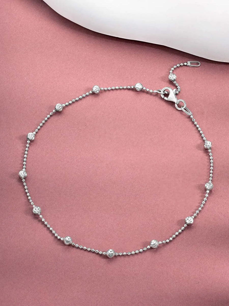 Moonlit Anklet | Subtle Sparkle & Elegance by Peora

