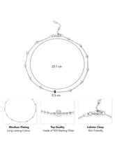 Moonlit Anklet | Subtle Sparkle & Elegance by Peora

