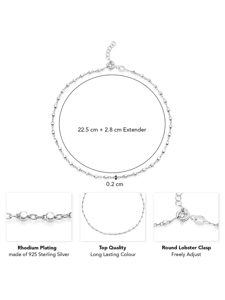 Anklet for Elegant Style | Refined Foot Jewellery by Peora

