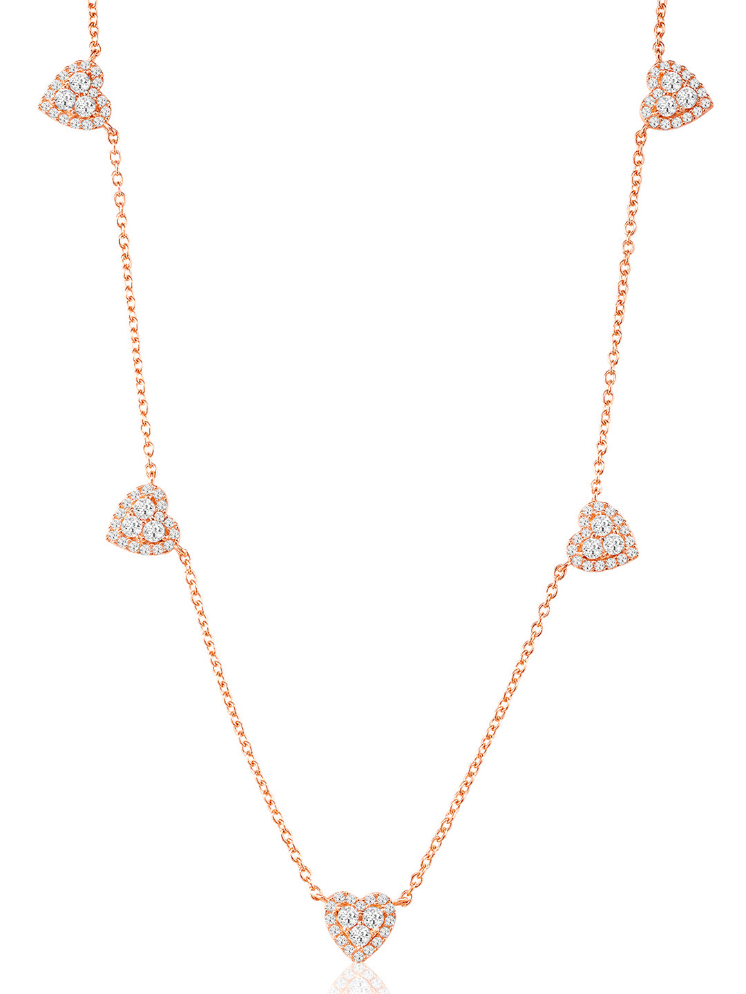 Romantic Glow Stunning Rose Gold Necklace