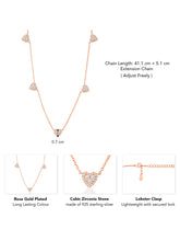 Romantic Glow Stunning Rose Gold Necklace