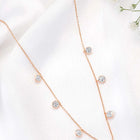 Modern Elegance Chain Pendant Necklace - Rose Gold