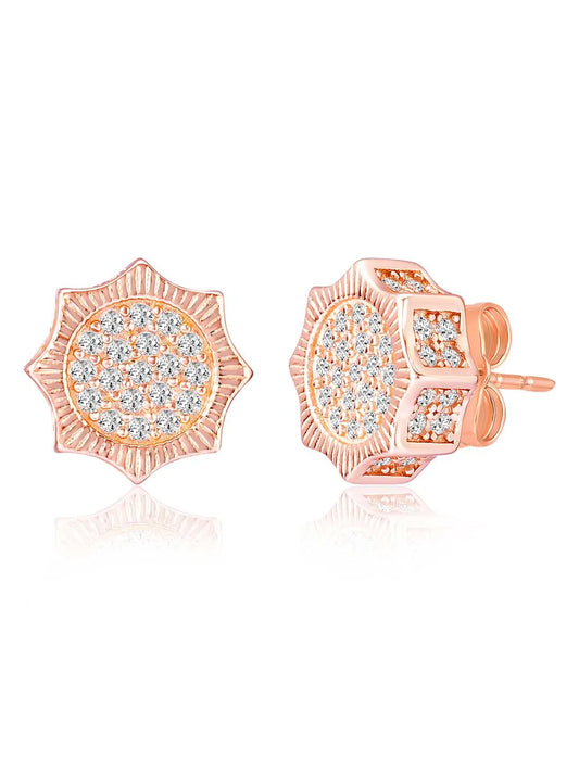 Brilliance Stud Earrings | Sparkling Everyday Elegance by Peora

