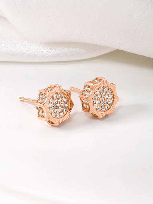 Brilliance Stud Earrings | Sparkling Everyday Elegance by Peora

