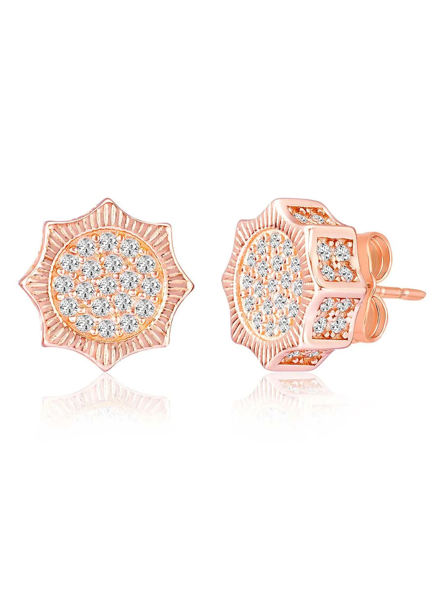 Brilliance Stud Earrings | Sparkling Everyday Elegance by Peora

