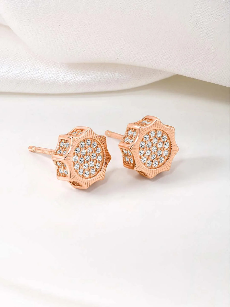 Brilliance Stud Earrings | Sparkling Everyday Elegance by Peora

