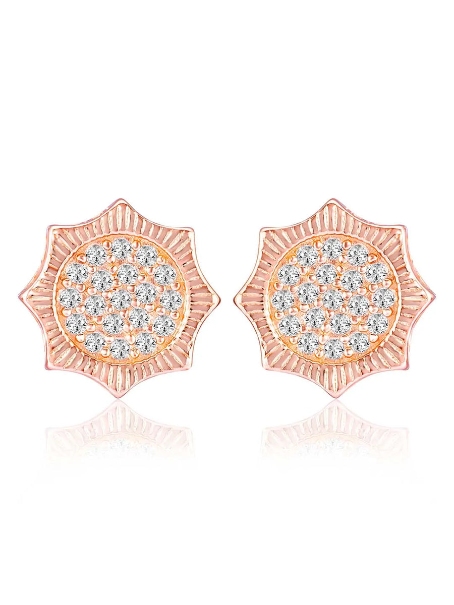 Brilliance Stud Earrings | Sparkling Everyday Elegance by Peora

