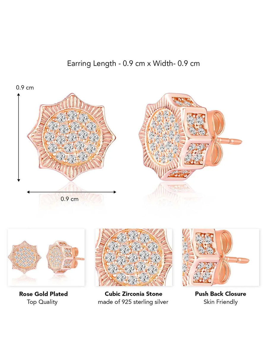 Brilliance Stud Earrings | Sparkling Everyday Elegance by Peora

