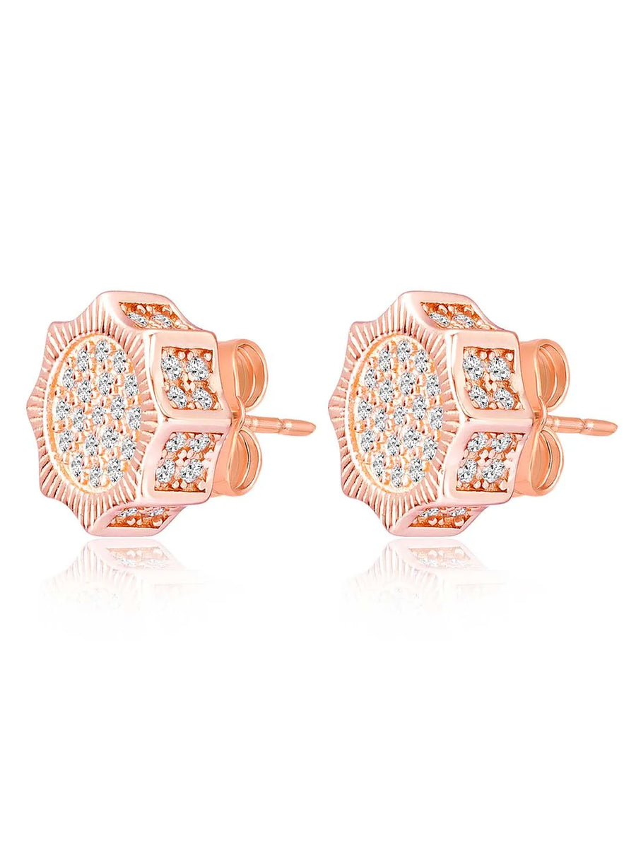 Brilliance Stud Earrings | Sparkling Everyday Elegance by Peora

