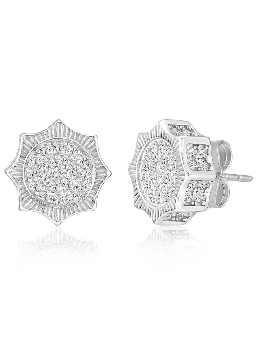 Brilliance Stud Earrings | Sparkling Everyday Elegance by Peora

