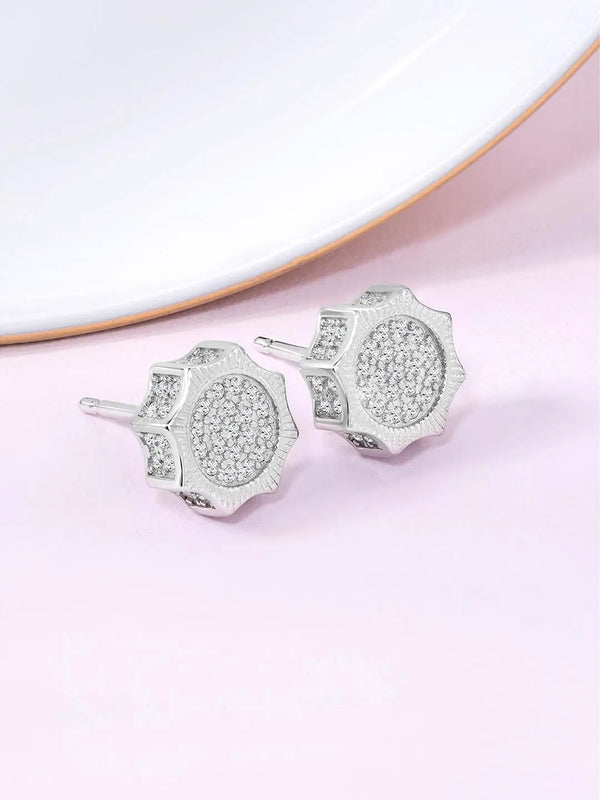 Brilliance Stud Earrings | Sparkling Everyday Elegance by Peora

