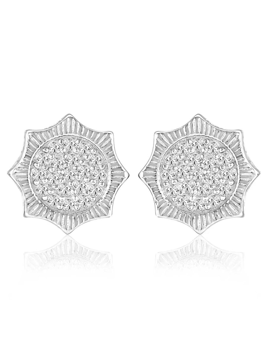 Brilliance Stud Earrings | Sparkling Everyday Elegance by Peora

