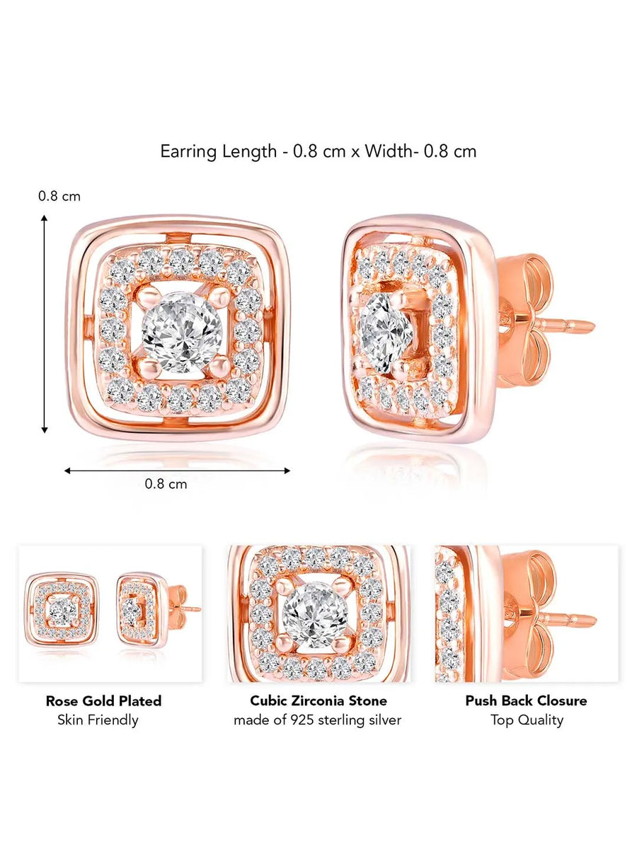 Gleam Stud Earrings – Sparkling Jewellery by Peora