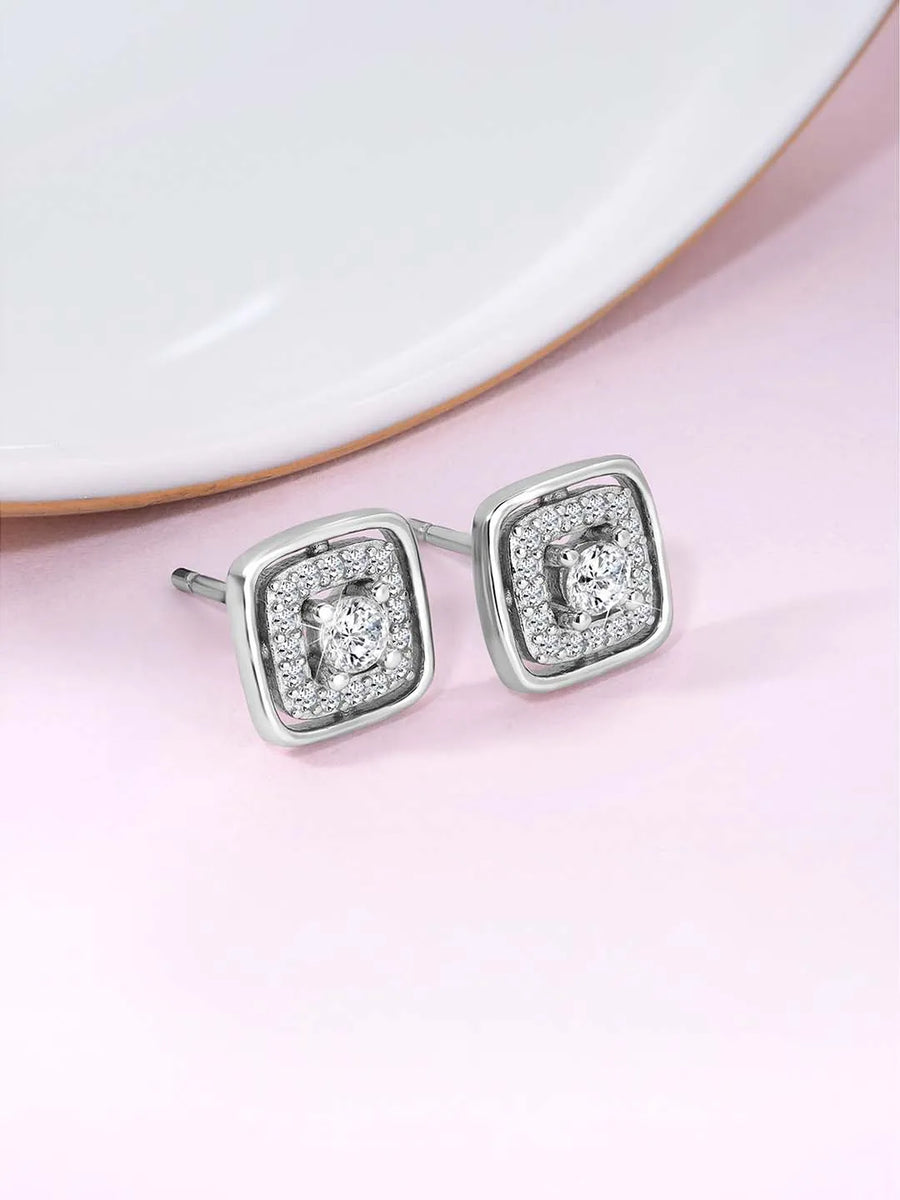 Gleam Stud Earrings – Sparkling Jewellery by Peora