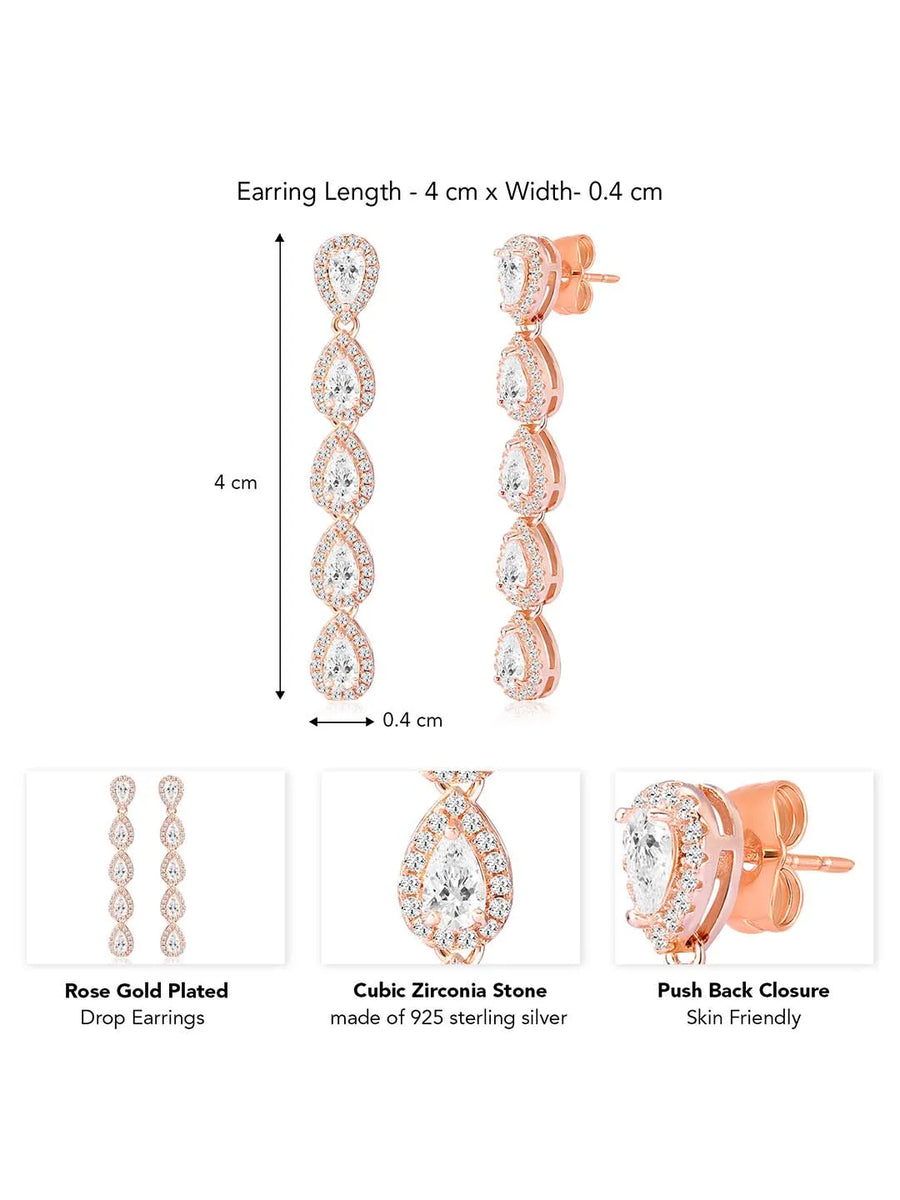 Twilight Drop Earrings – Elegant Jewelry by Peora

