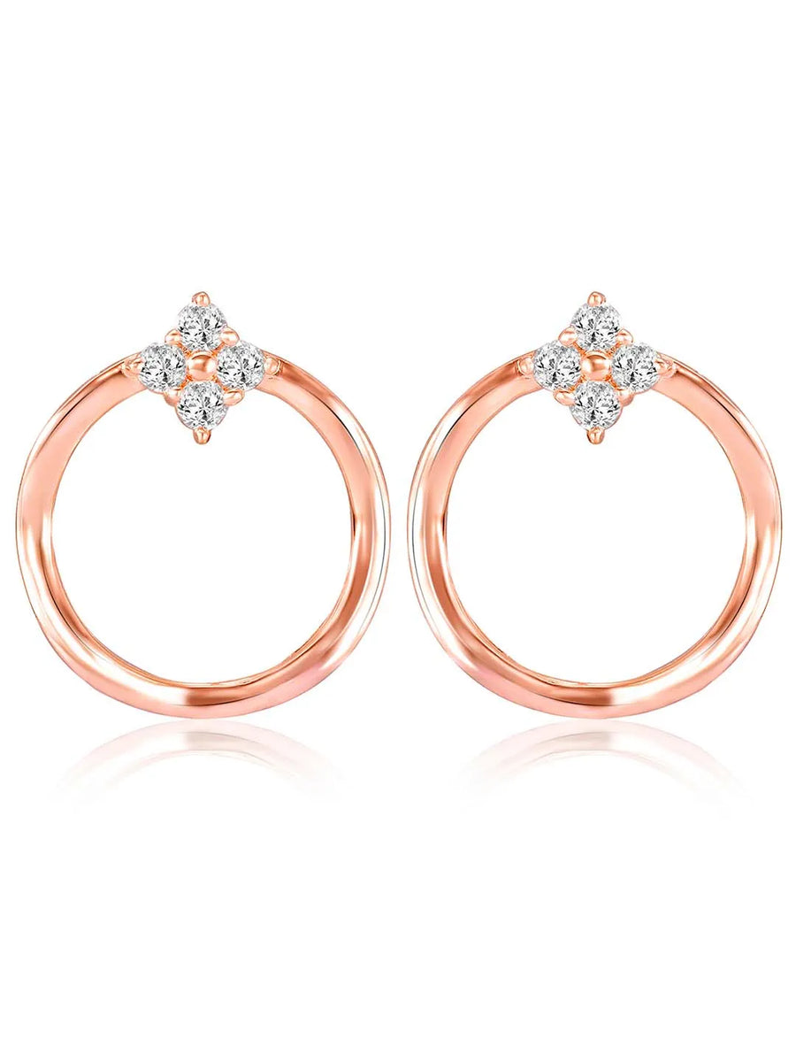 Halo Stud Earrings – Radiant Jewelry by Peora

