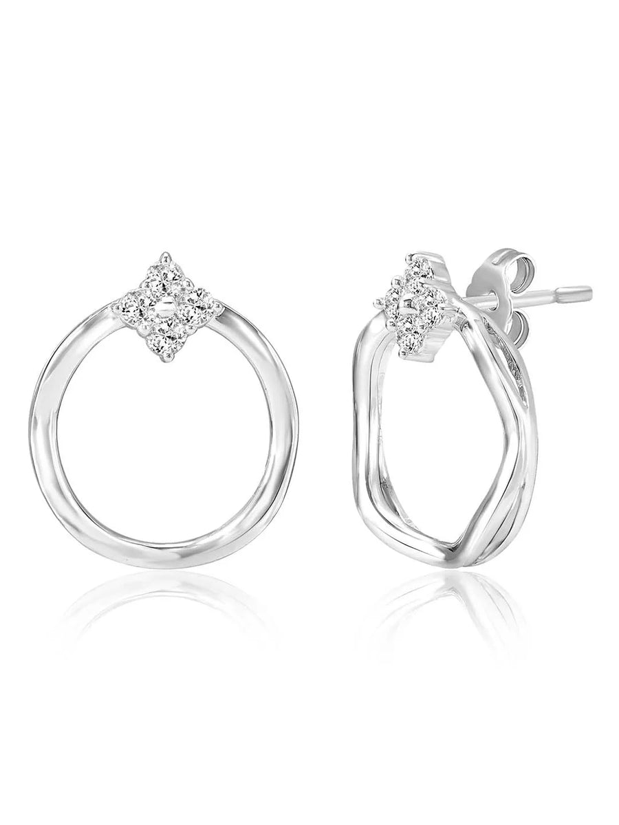 Halo Stud Earrings – Radiant Jewelry by Peora

