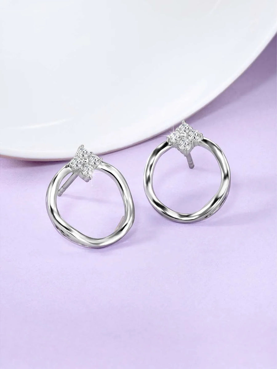 Halo Stud Earrings – Radiant Jewelry by Peora

