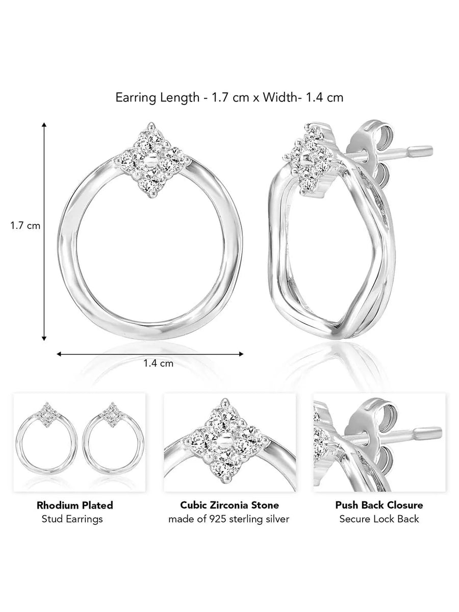 Halo Stud Earrings – Radiant Jewelry by Peora

