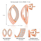 Frost Stud Earrings – Cool & Elegant Jewelry by Peora

