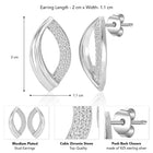 Frost Stud Earrings – Cool & Elegant Jewelry by Peora

