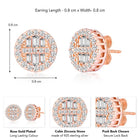 Sparkle Stud Earrings – Dazzling Jewelry by Peora

