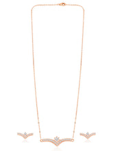 Timeless Elegance Rose Gold CZ Pendant Set