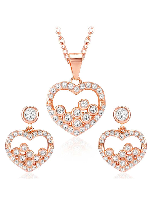 CZ Pendant Set – Elegant & Stylish Jewellery by Peora

