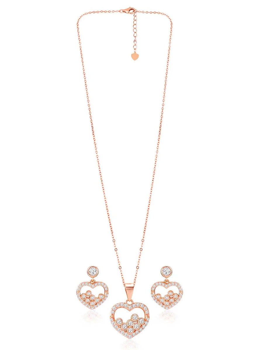 CZ Pendant Set – Elegant & Stylish Jewellery by Peora

