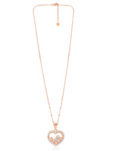 Romantic Radiance Rose Gold CZ Pendant Set