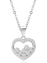 Romantic Radiance Rose Gold CZ Pendant Set