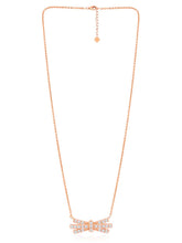 Chic & Modern Rose Gold CZ Pendant Set