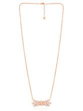 Chic & Modern Rose Gold CZ Pendant Set