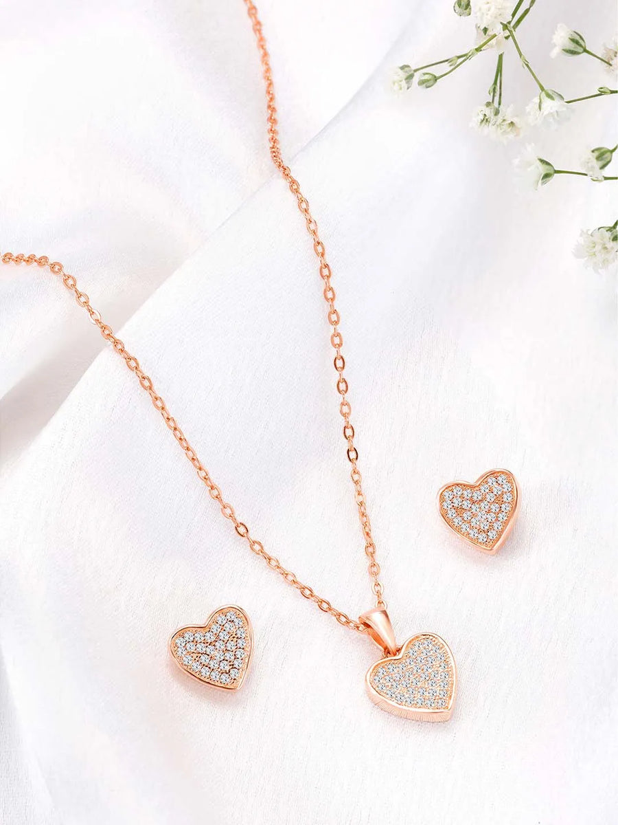 Grace CZ Pendant Set – Sophisticated Fashion Jewellery by Peora

