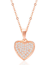 Loving Grace Rose Gold CZ Pendant Set