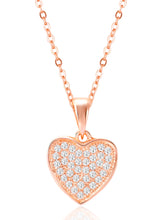 Loving Grace Rose Gold CZ Pendant Set