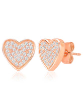 Loving Grace Rose Gold CZ Pendant Set