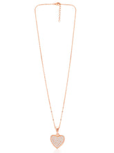 Loving Grace Rose Gold CZ Pendant Set