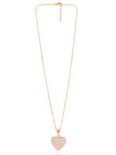 Loving Grace Rose Gold CZ Pendant Set