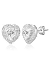 Romantic Glow Silver CZ Pendant Set