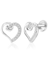 Feminine Love Silver CZ Pendant Set