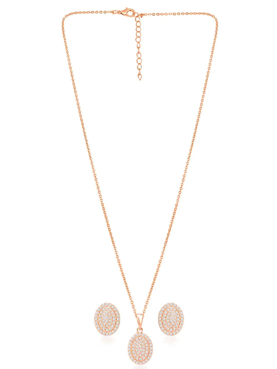 CZ Pendant Set by Peora | Sparkling Elegance for Every Occasion