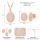 CZ Pendant Set by Peora | Sparkling Elegance for Every Occasion