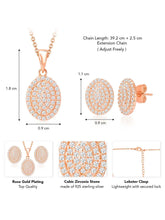 CZ Pendant Set by Peora | Sparkling Elegance for Every Occasion