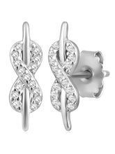 Infinite Charm Silver CZ Pendant Set