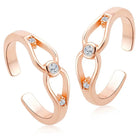 Glam CZ Toe Rings | Sparkling Foot Jewellery by Peora

